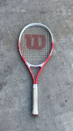 Wilson pink/red tennis racket