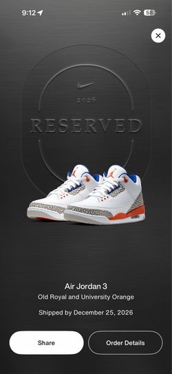 Air Jordan 3 “Knicks” size 10