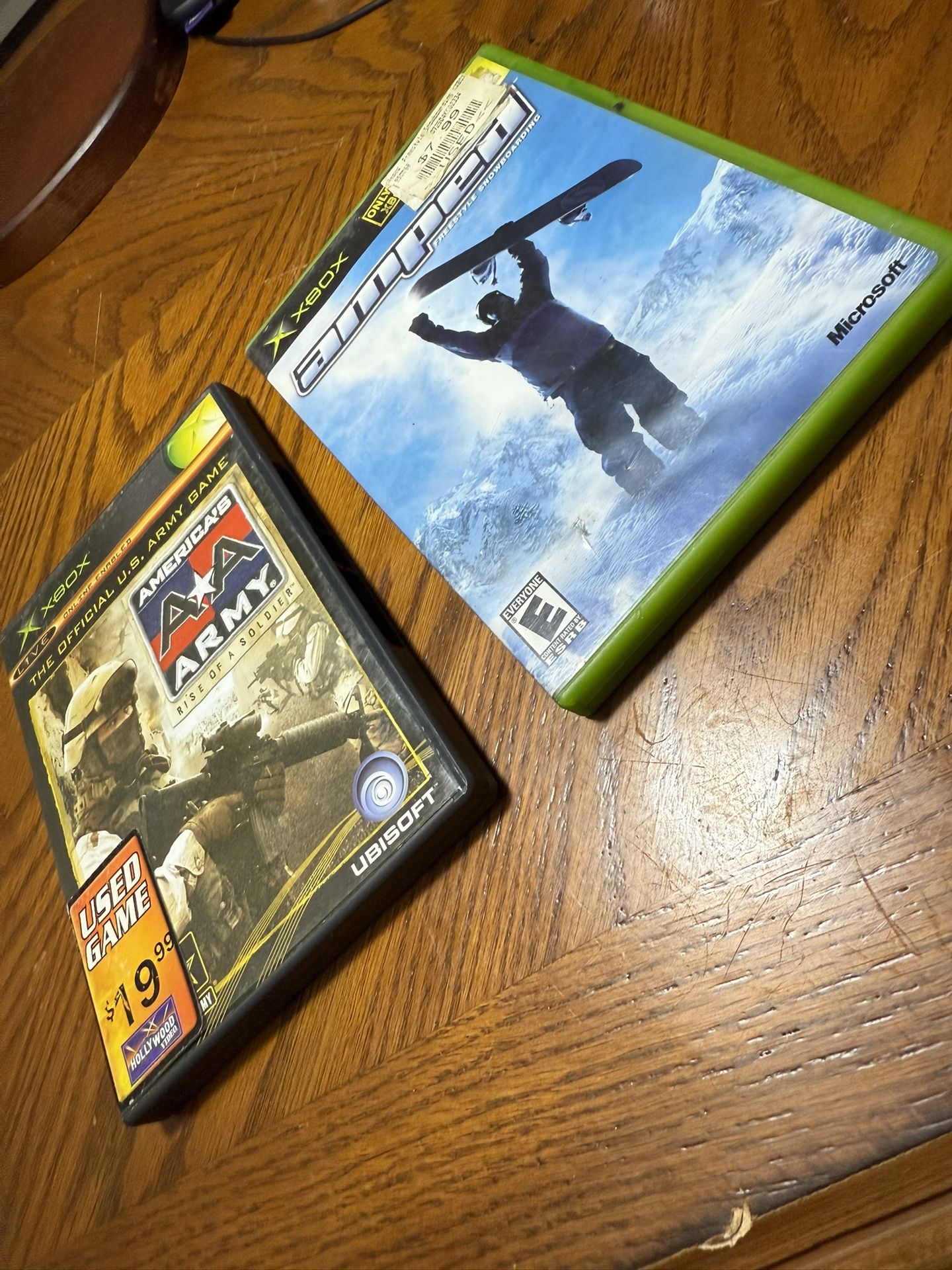 Xbox The Official U.S Army Rise of a Soldier and Amped Freestyle Snowboarding