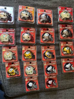 Mini Super Bowl helmets 18 total never open