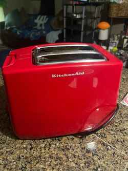 Great moving deal Like new red kitchen aid toaster and bunch of mixing bowls and more