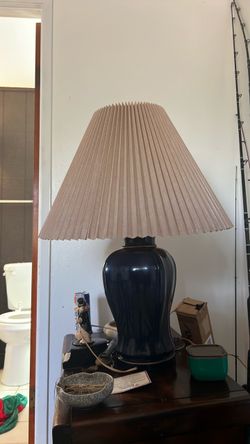 2 both lamps Vintage ceramic table lamp, a pair two of them