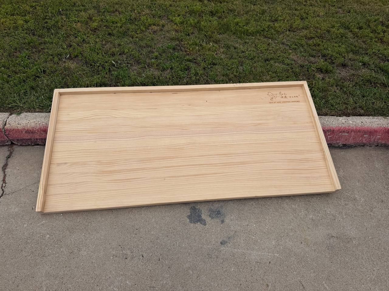 New large handmade wooden dumpling tray / serving tray