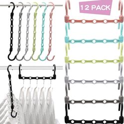 Closet Organizers and Storage,12 Pack Sturdy Closet Organizer Hanger for Heavy Clothes,