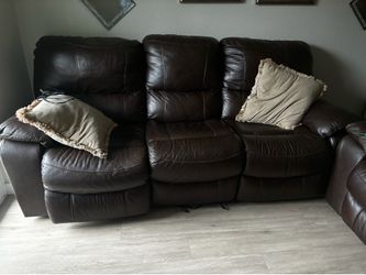 Leather couches