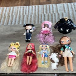 Na Na Na Surprise Doll Lot of 6 Core Plush Dolls