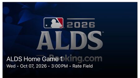 White Sox 2026 MLB ALDS Home Game 1 Ticket