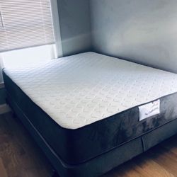 Queen Size mattress thick 12”brand new in plastic Box Spring include delivery available WE FINANCE 
