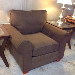 Chocolate Brown Comfortable Chair For Sale