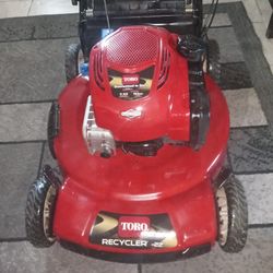 Wow It's Nice Toro Recycler 22 Inch Cut 7.25 Horse Self-propelled Lawn Mower Works Excellent With Bag