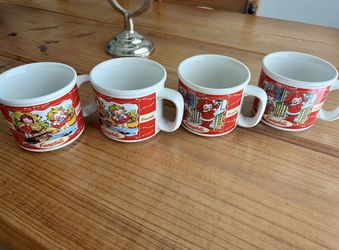 Set Of 4 Campbell Soup Mugs
