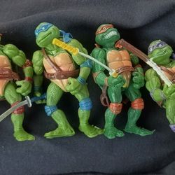 4.7" Turtles Action Figures 6PCS Figure Bundle Toys Collection Birthday for Kids