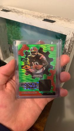 Quinshon Judkins rookie gear jersey patch rookie card prism