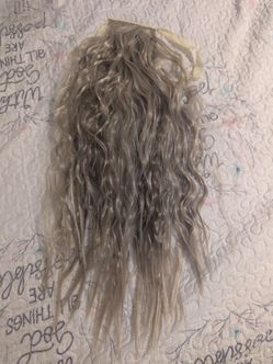 Gray Curly Clip-In Hair Extension