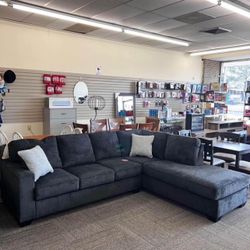 Brand New 2-Piece Sectional, Sofa With Chaise, Pay Down, Take now with Finance