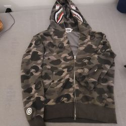 BAPE Shark Full-Zip Camo Hoodie