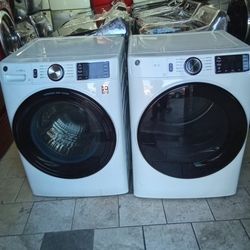 G.E WASHER AND GAS DRYER