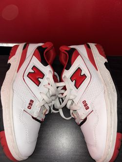 New Balances 550 White Team Red Size 9