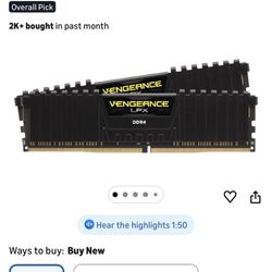 VENGEANCE DDR4 3200MHz 16GB