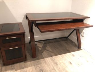 Desk + Filing Cabinet w/ FREE CHAIR