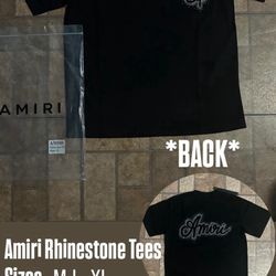 Amiri Rhinestone Tees