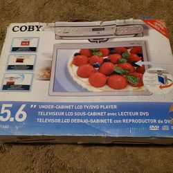 Coby 15.6 Under Cabinet Tv DVD Player Kitchen Radio