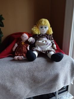 Raggedy And And Baby Stuffed Doll
