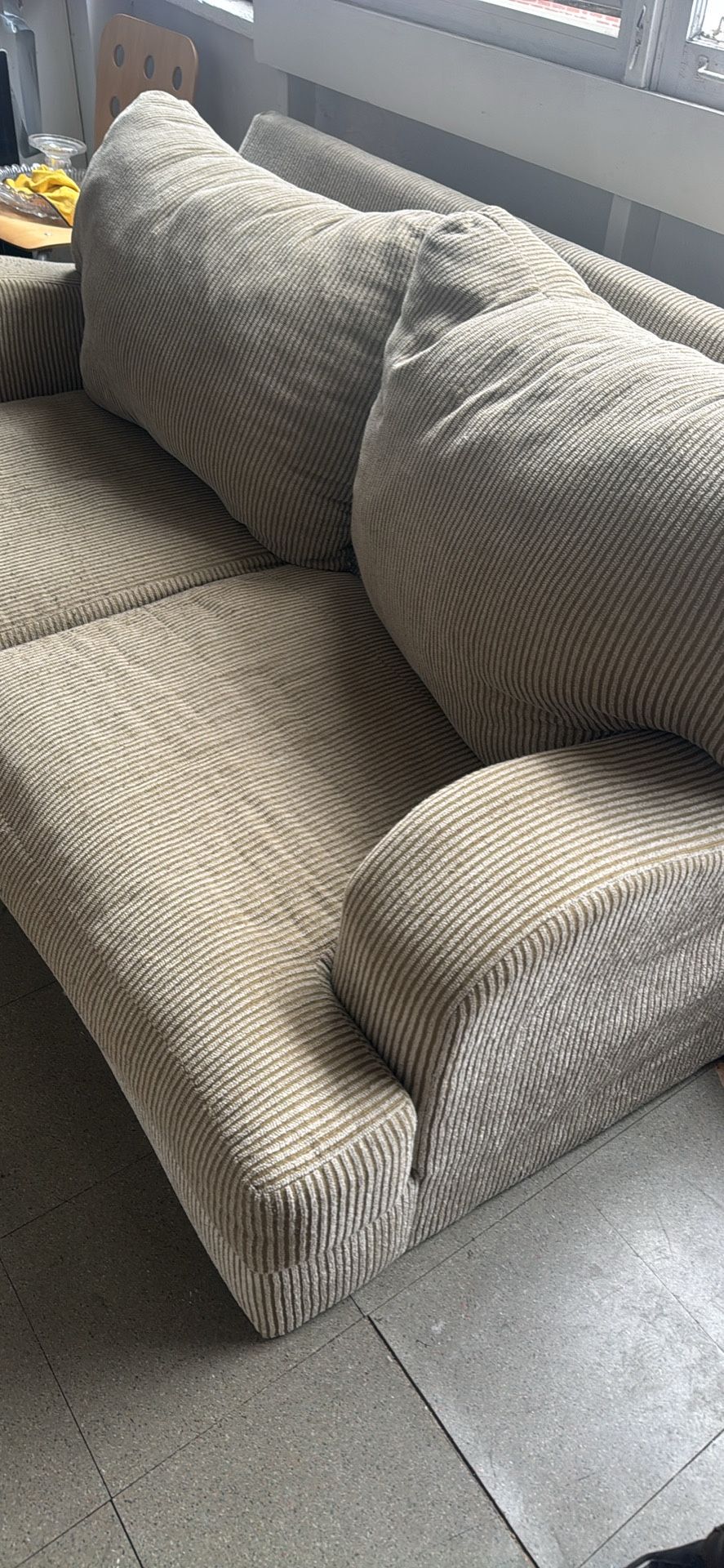 Beige Loveseat