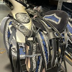 Monturas Charras Para Caballos 100% Piel 