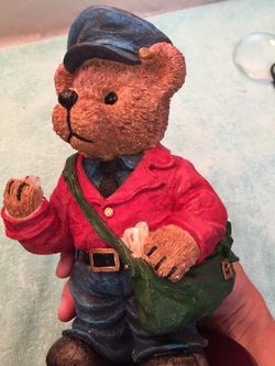 Teddy bear Mailman great for anybody in the postal industry
