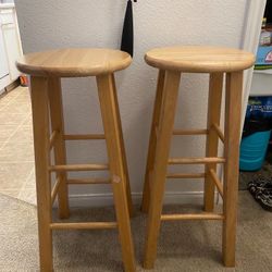 Brown Wooden Stool