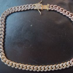 24 In Rose Gold/white Gold/ Gold Necklace With Cubic Zirchiniums