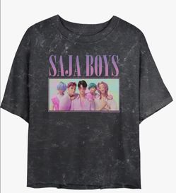 Saja Boys Graphic Crop T-Shirt