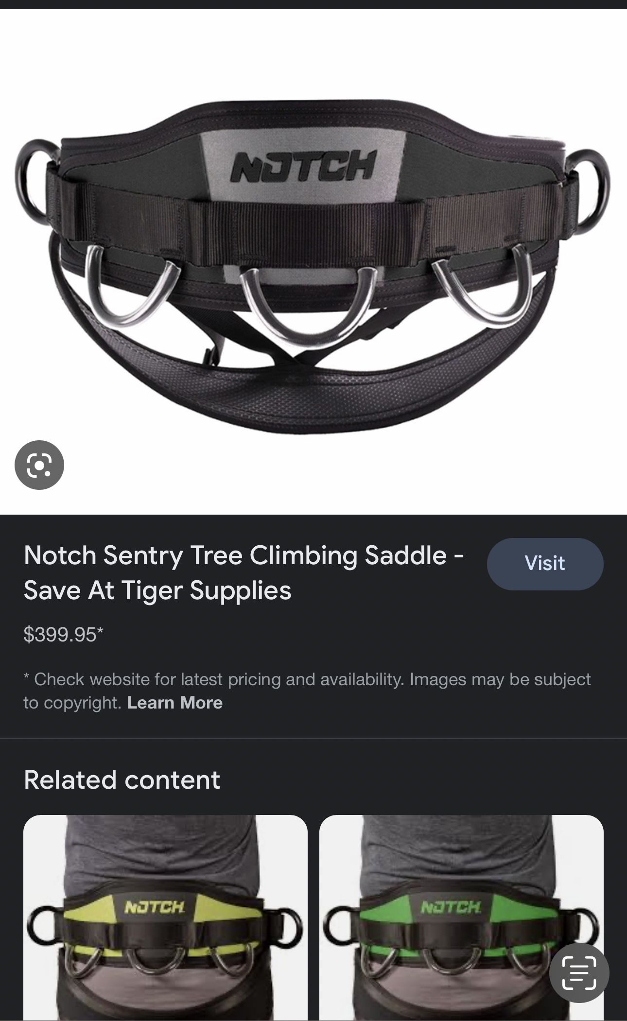 Notch Tree Saddle
