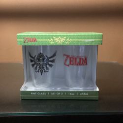 Nintendo Legend Of Zelda Pint Glass Set