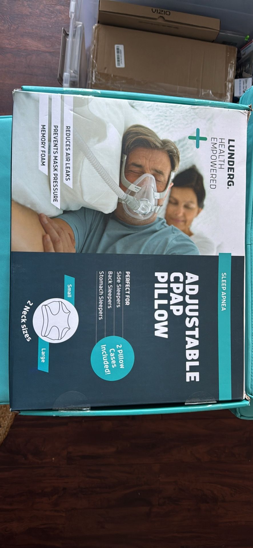 Lunderg Health Adjustable CPAP Pillow + 2 Pillowcases – Like New!