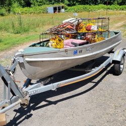 12' Aluminum Alamo Boat With 10 Horse Suzuki  Motor 