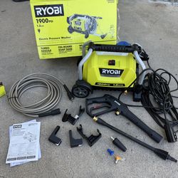 RYOBI 1900 PSI 1.2 GPM Cold Water Wheeled Corded Electric Pressure Washer