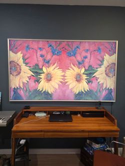 85" Samsung The Frame 4K Smart TV + Golden Bronze Bezel & Wall Mount - COMPLETE BUNDLE