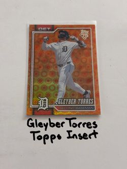 Gleyber Torres Detroit Tigers All-Star 2nd Basemen Topps Short Print Insert Card.