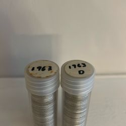 Silver Dimes 1963 And 1963d