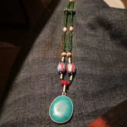 1ofakind Turquoise Pendant Necklace!- KICKDOWN Crew Productions-
