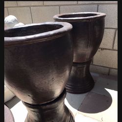 New Flower Pots Made Out Of Cement Perfect Gift For Any Occation