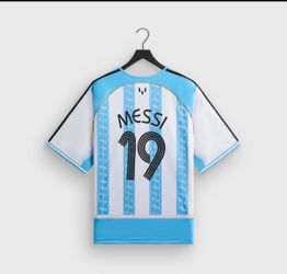 Kith & Messi for adidas Football Jersey - Blue / White size XXL new