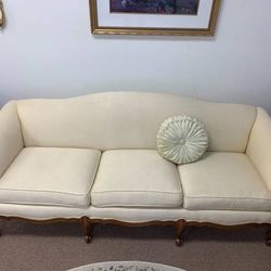 Vintage Queen Anne-Style French Sofa