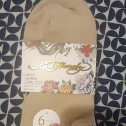 New Women's Ed Hardy 6 Pack Socks 
