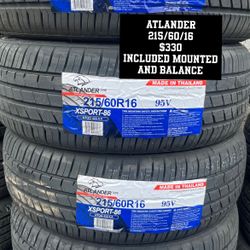 New Tires 215/60/16  Atlander 