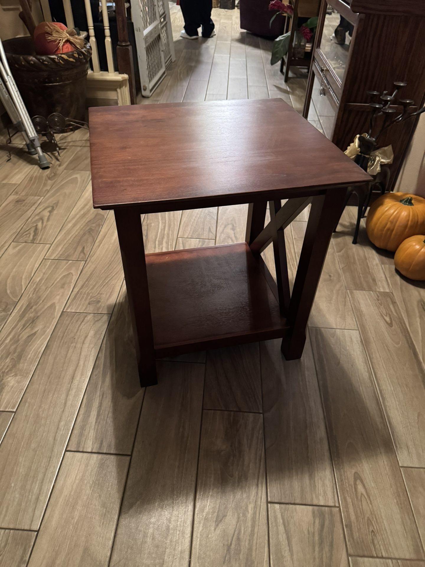 Wooden Nightstand End Table