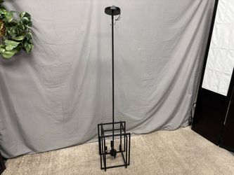 Black Farmhouse Geometric 4-Light Chandelier