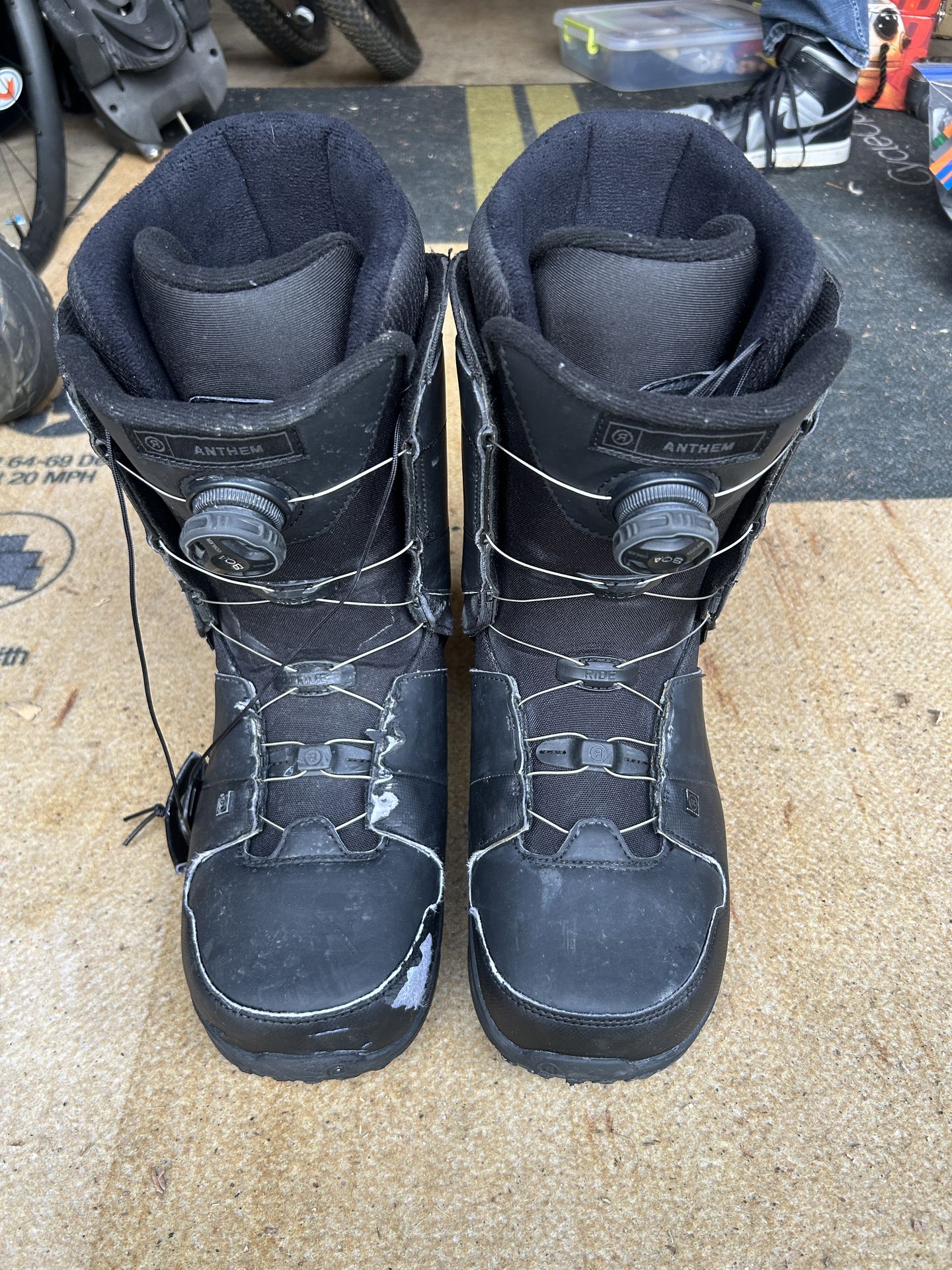 Snowboard boots, Burton anthem, size 10 1/2